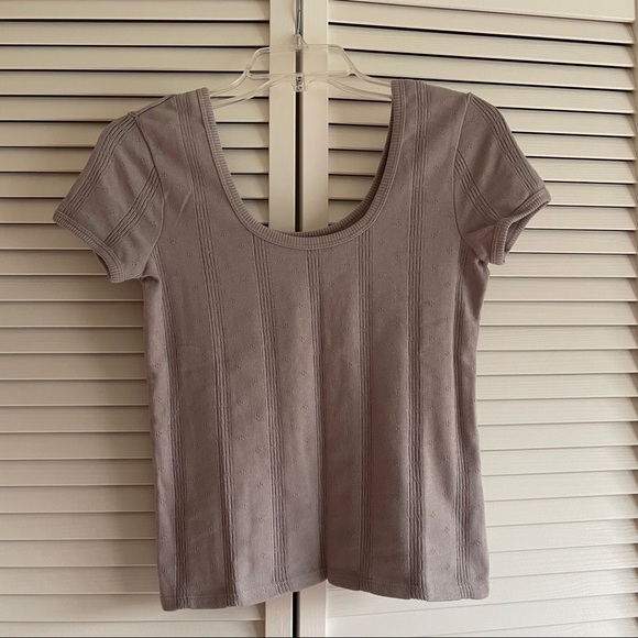 Madewell Pointelle Ribbed Knit Tee Size XXS - Picture 5 of 11